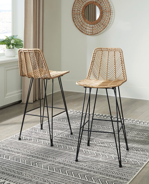 Angentree Bar Height Bar Stool (Set of 2) - D434-230 - In Stock Furniture