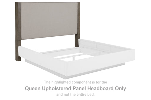 Anibecca Queen Upholstered Panel Headboard - B970-57 - In Stock Furniture