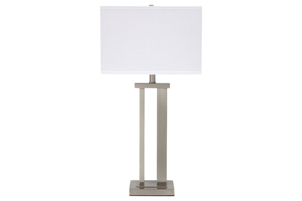 Aniela Silver Finish Table Lamp (Set of 2) - L204054 - Gate Furniture