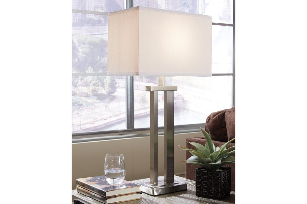 Aniela Silver Finish Table Lamp (Set of 2) - L204054 - Gate Furniture