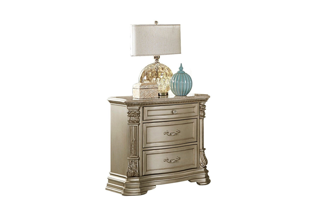Antoinetta Champagne Panel Bedroom Set - Gate Furniture