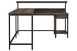 Arlenbry Gray Home Office L-Desk with Storage - H275-24 - Gate Furniture