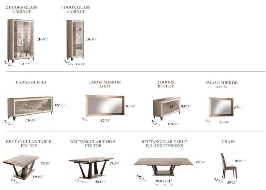 Arredoambra Dining By Arredoclassic Set - Gate Furniture