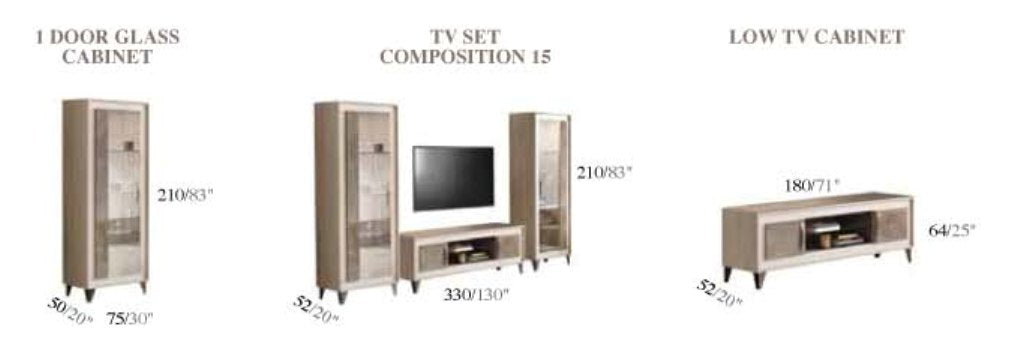 Arredoambra Entertainment Center By Arredoclassic, Italy Set - Gate Furniture