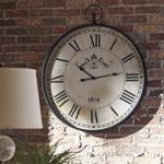 Augustina Antique Black Wall Clock - A8010110 - Gate Furniture