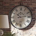 Augustina Antique Black Wall Clock - A8010110 - Gate Furniture