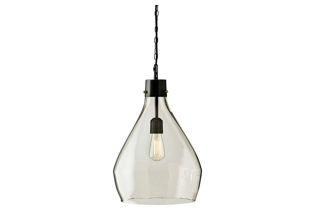 Avalbane Clear/Gray Pendant Light - L000468 - Gate Furniture