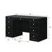 Avery Black Vanity - Gate Furniture