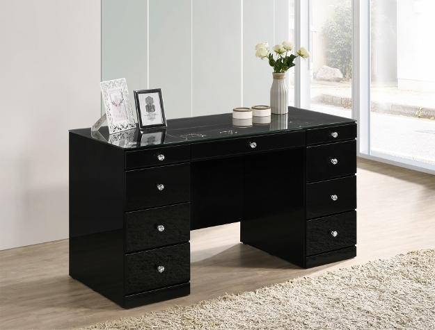 Avery Black Vanity - Gate Furniture