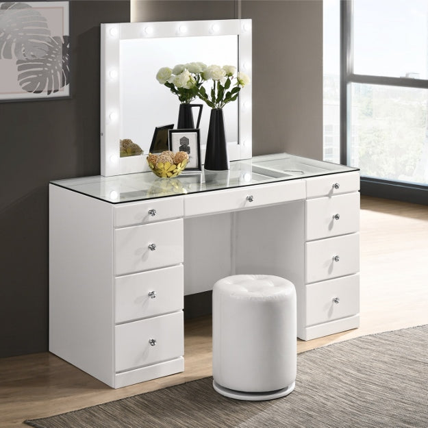 Avery White Vanity - Gate Furniture