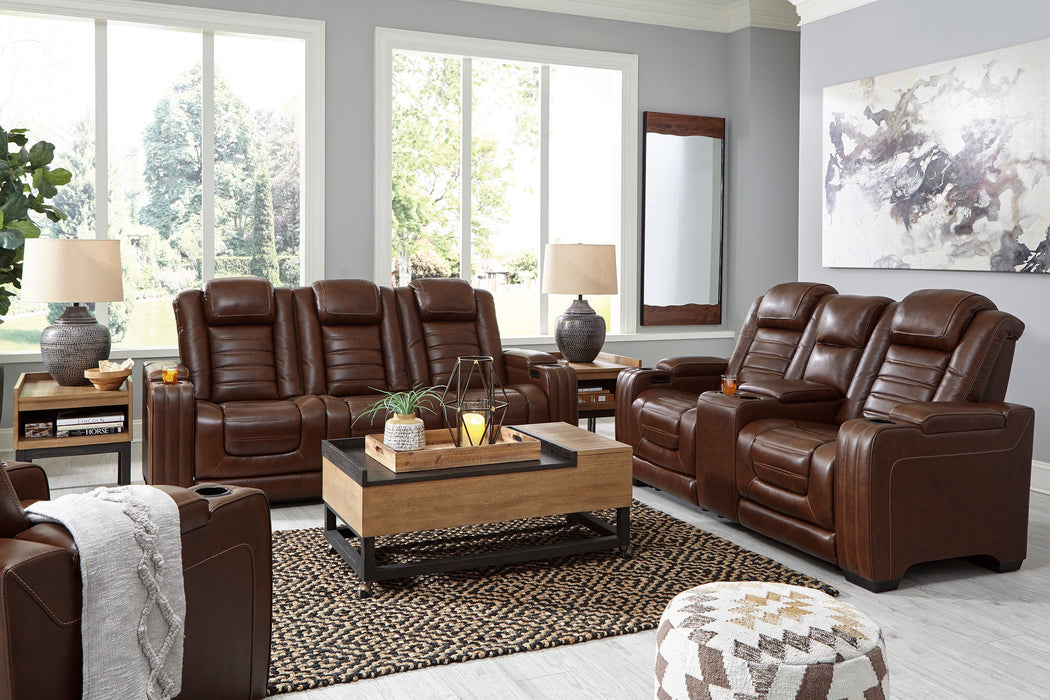 Backtrack Chocolate Power Reclining Set - Gate Furniture
