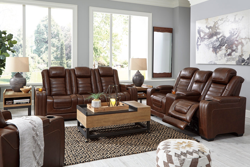 Backtrack Chocolate Power Reclining Set - Gate Furniture