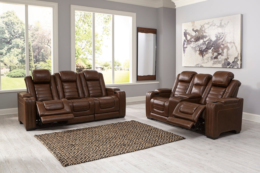 Backtrack Chocolate Power Reclining Set - Gate Furniture