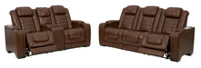 Backtrack Chocolate Power Reclining Set - Gate Furniture