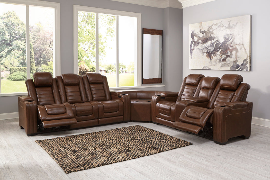Backtrack Chocolate Power Reclining Set - Gate Furniture