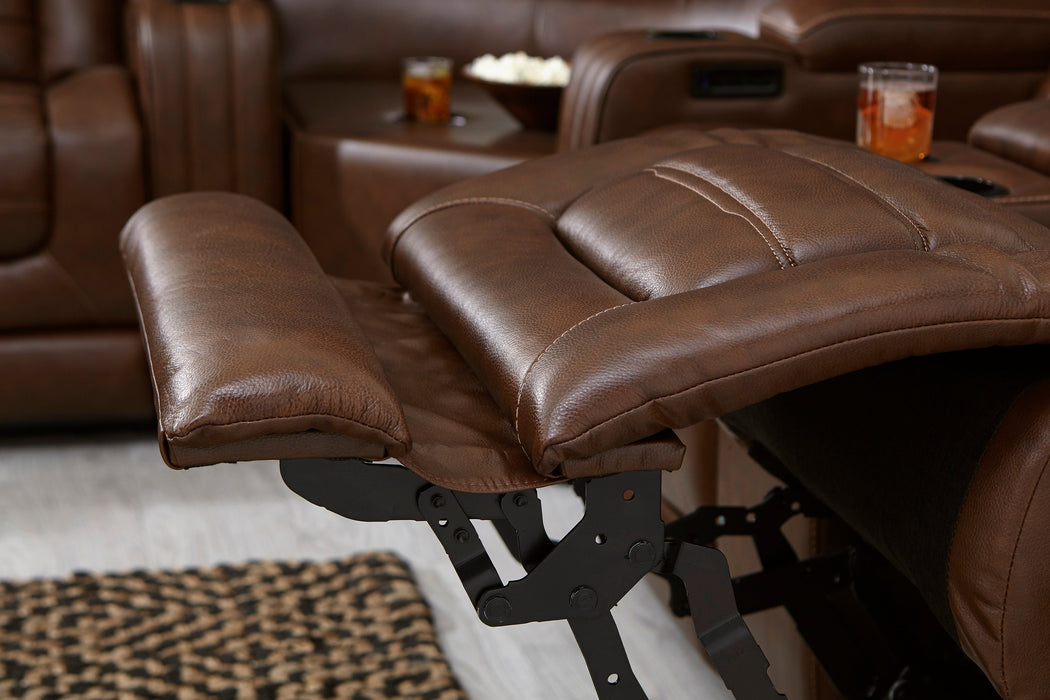 Backtrack Chocolate Power Reclining Set - Gate Furniture