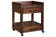 Baldridge Rustic Brown Printer Stand - H675-11 - Gate Furniture