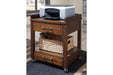 Baldridge Rustic Brown Printer Stand - H675-11 - Gate Furniture
