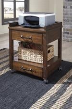 Baldridge Rustic Brown Printer Stand - H675-11 - Gate Furniture