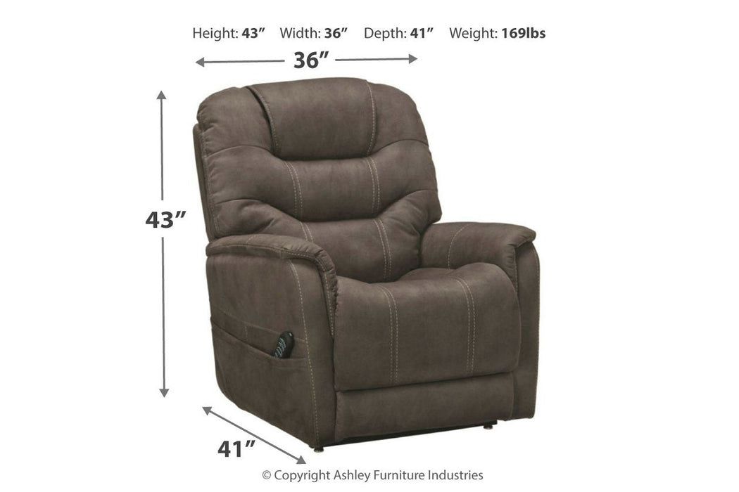 Ballister Espresso Power Lift Recliner - 2160412 - Gate Furniture