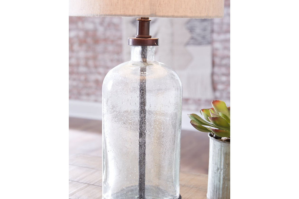Bandile Clear/Bronze Finish Table Lamp - L430674 - Gate Furniture