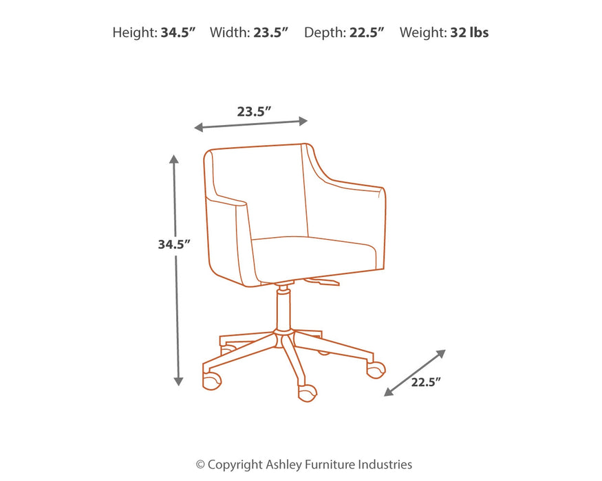 Baraga Home Office Desk Chair - H410-01A - In Stock Furniture