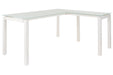 Baraga White Home Office L-Desk - H410-24 - Gate Furniture