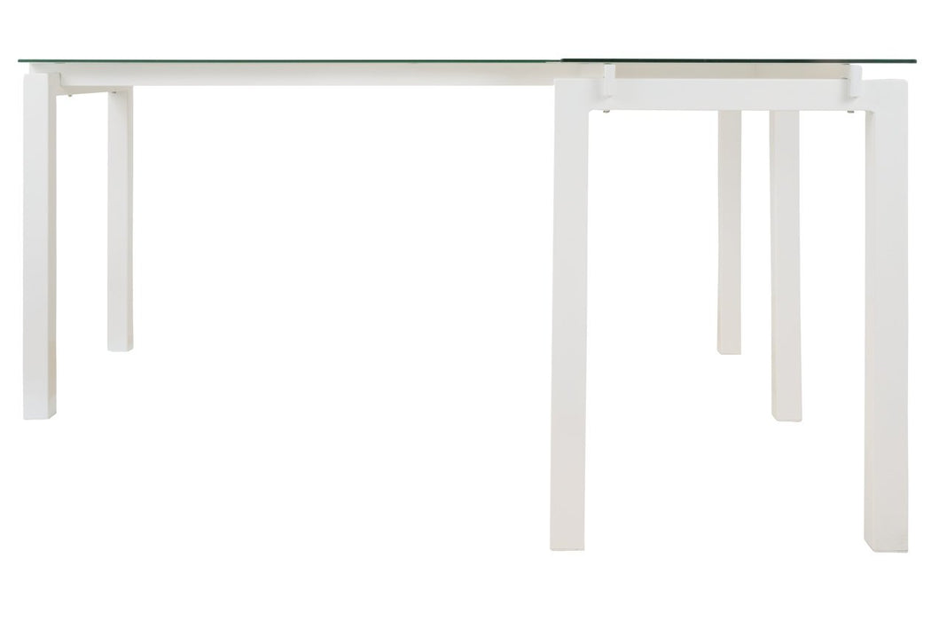 Baraga White Home Office L-Desk - H410-24 - Gate Furniture