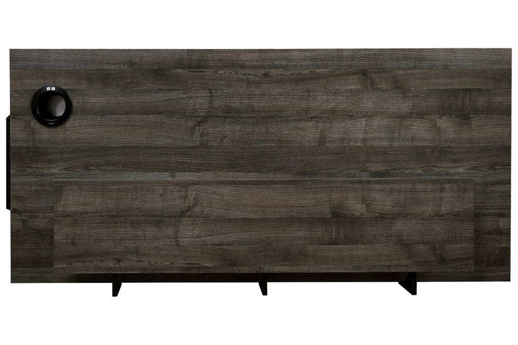 Barolli Gunmetal Gaming Desk - H700-28 - Gate Furniture