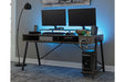 Barolli Gunmetal Gaming Desk - H700-28 - Gate Furniture