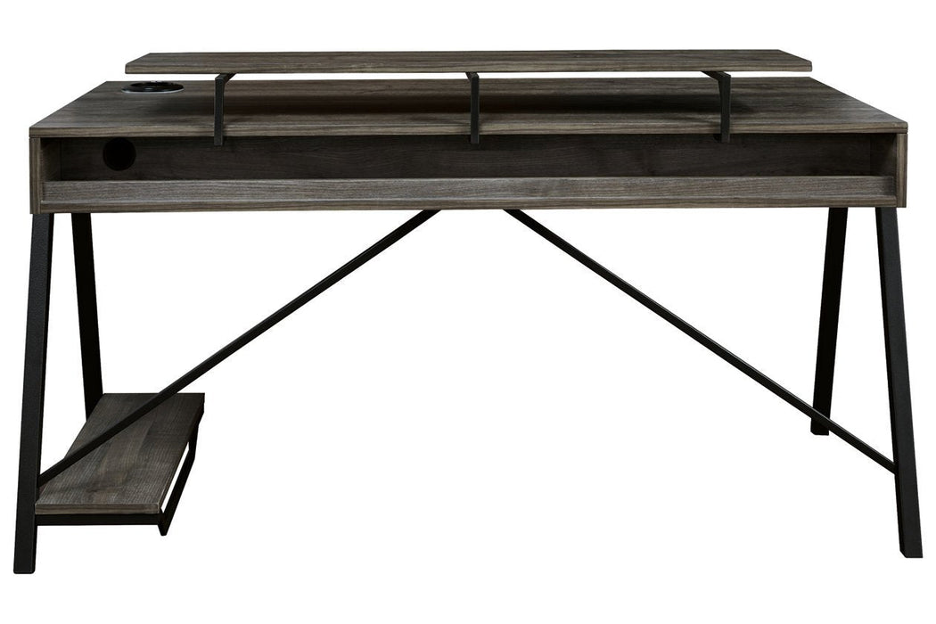 Barolli Gunmetal Gaming Desk - H700-28 - Gate Furniture
