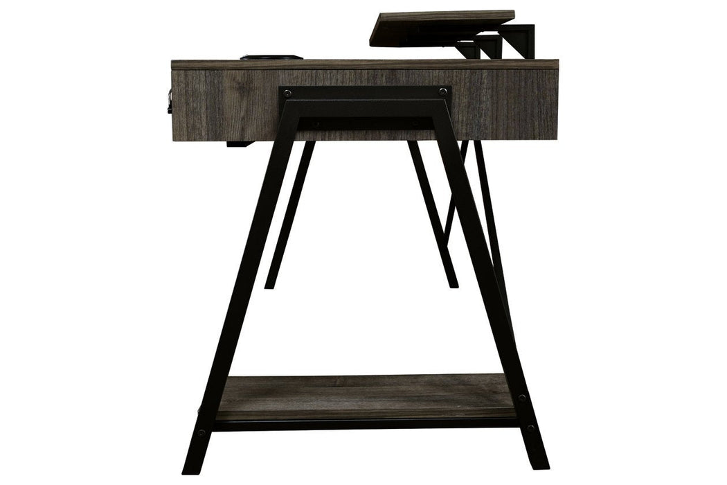 Barolli Gunmetal Gaming Desk - H700-28 - Gate Furniture