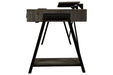 Barolli Gunmetal Gaming Desk - H700-28 - Gate Furniture