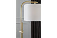 Baronvale Brass Finish Floor Lamp - L206051 - Gate Furniture
