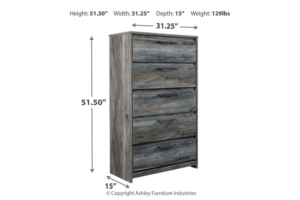 Baystorm Gray Chest of Drawers - B221-46 - Gate Furniture