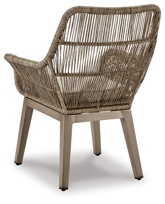 Beach Front Arm Chair with Cushion (Set of 2) - P399-601A - In Stock Furniture