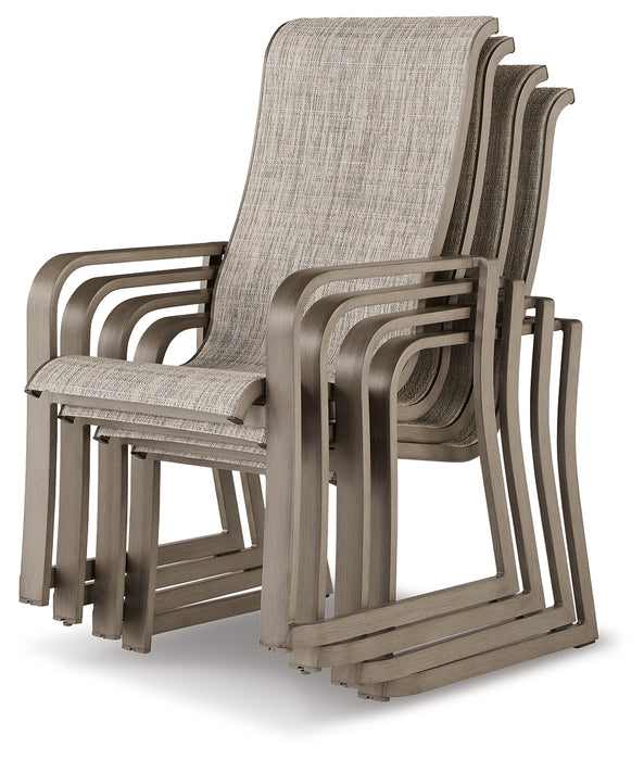Beach Front Sling Arm Chair (Set of 4) - P323-601A - In Stock Furniture