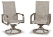 Beach Front Sling Swivel Chair (Set of 2) - P323-603A - In Stock Furniture