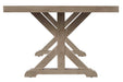 Beachcroft Beige Dining Table with Umbrella Option - P791-625 - Gate Furniture