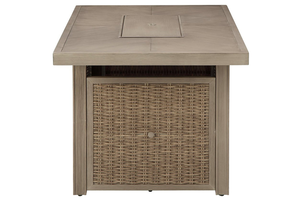 Beachcroft Beige Fire Pit Table - P791-773 - Gate Furniture