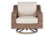 Beachcroft Beige Swivel Lounge Chair - P791-821 - Gate Furniture