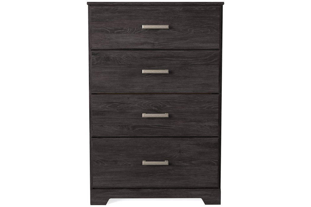 Belachime Black Chest of Drawers - B2589-44 - Gate Furniture