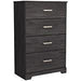 Belachime Black Chest of Drawers - B2589-44 - Gate Furniture