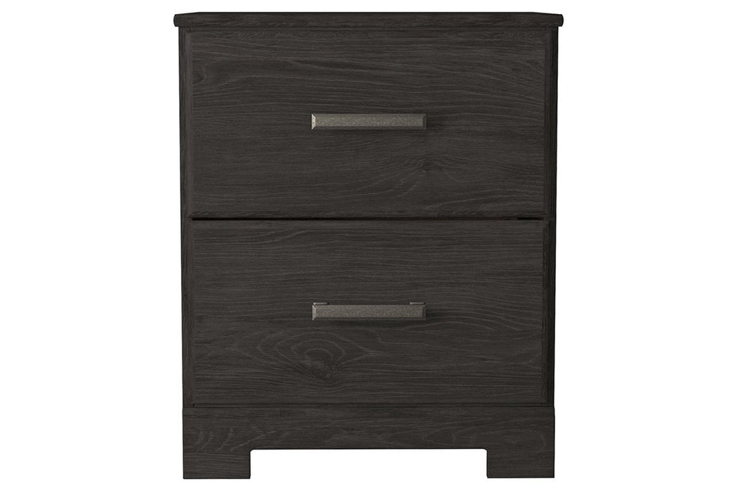 Belachime Black Nightstand - B2589-92 - Gate Furniture
