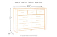 Bellaby Whitewash Dresser - B331-31 - Gate Furniture