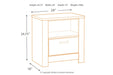Bellaby Whitewash Nightstand - B331-91 - Gate Furniture