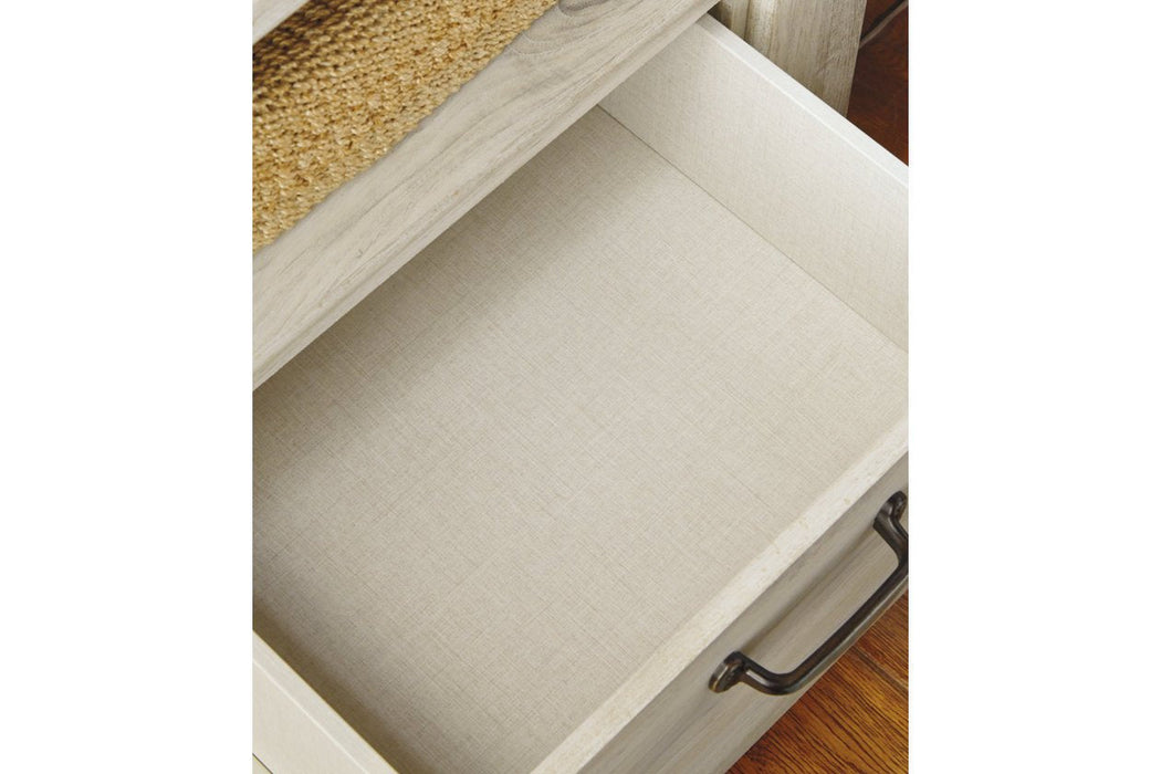 Bellaby Whitewash Nightstand - B331-91 - Gate Furniture