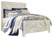 Bellaby Whitewash Queen Crossbuck Panel Bed - Gate Furniture