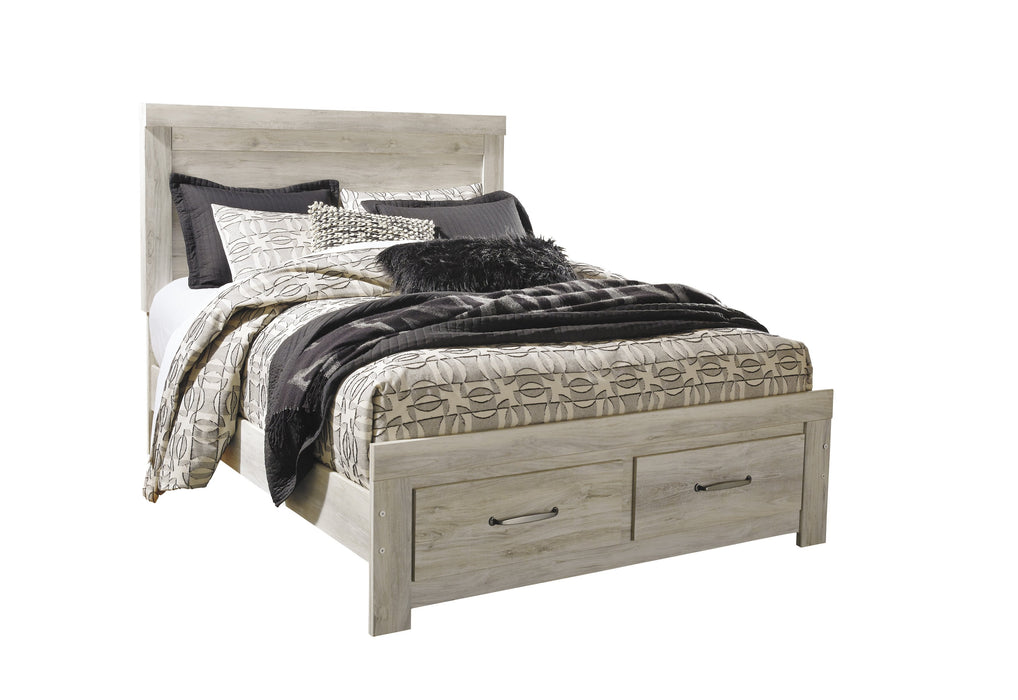 Bellaby Whitewash Queen Storage Platform Bed - Gate Furniture