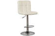 Bellatier Bone Adjustable Height Bar Stool - D120-230 - Gate Furniture